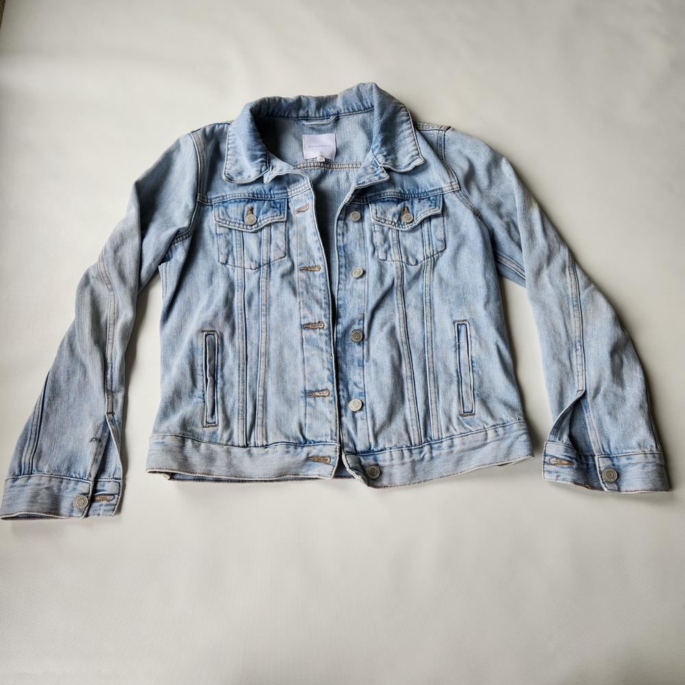 Dynamite Sky Blue Denim Jean Jacket Small Casual Coat Button Up